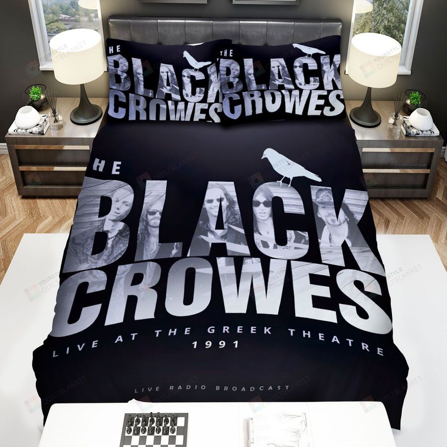 The Black Crowes Band Live At The Greek Theatre 1991 Album Cover Bed Sheets Spread Comforter Duvet Cover Bedding Sets
