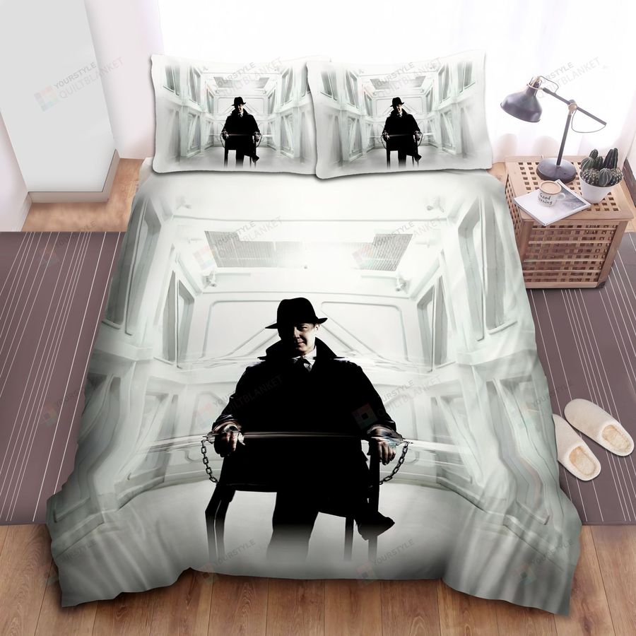 The Blacklist Red Reddington In Black & White Artwork Bed Sheets Spread Comforter Duvet Cover Bedding Sets