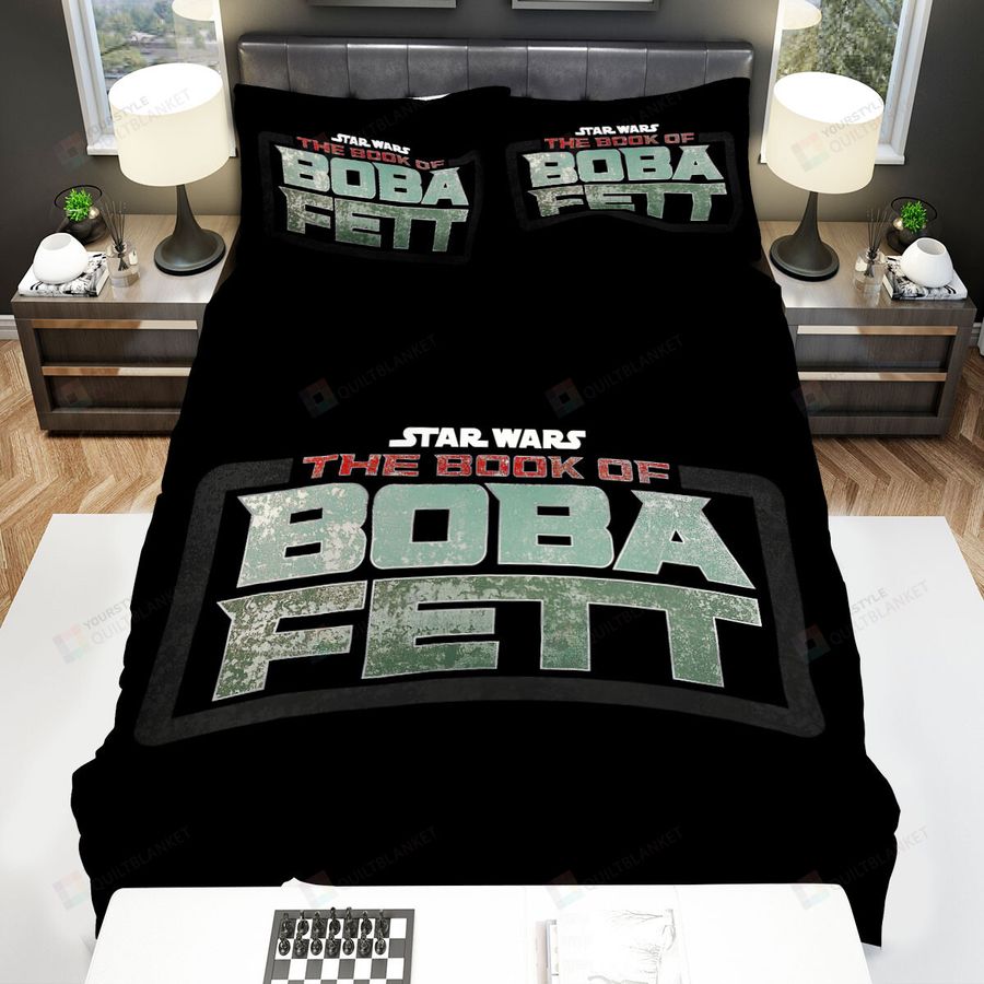The Book Of Boba Fett (2021) Movie Logo Bed Sheets Spread Comforter Duvet Cover Bedding Sets