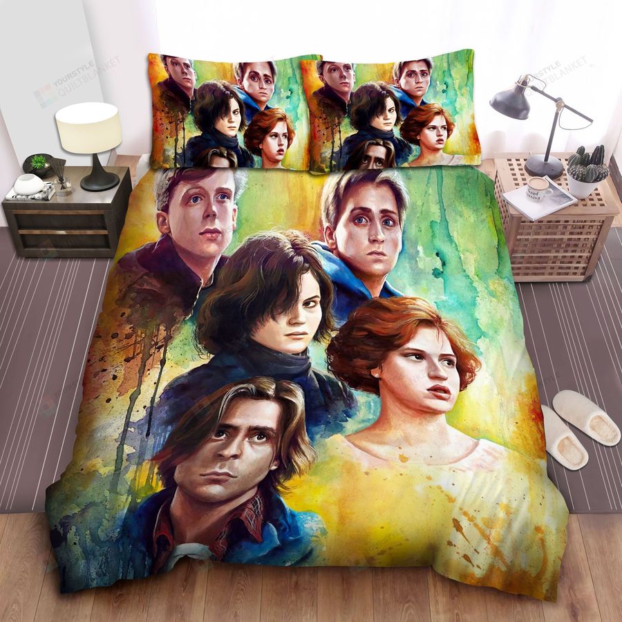 The Breakfast Club Characters In Watercolor Painting Bed Sheets Spread Comforter Duvet Cover Bedding Sets