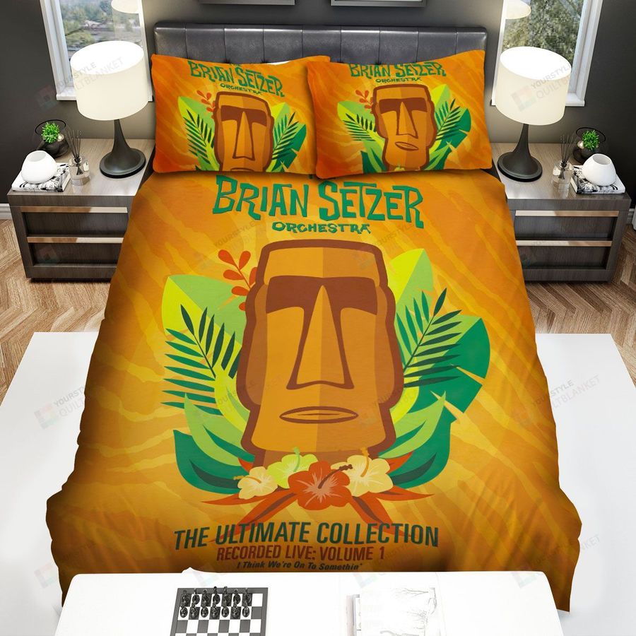 The Brian Setzer Orchestra Band The Ultimate Collection Vol.1 Album Cover Bed Sheets Spread Comforter Duvet Cover Bedding Sets