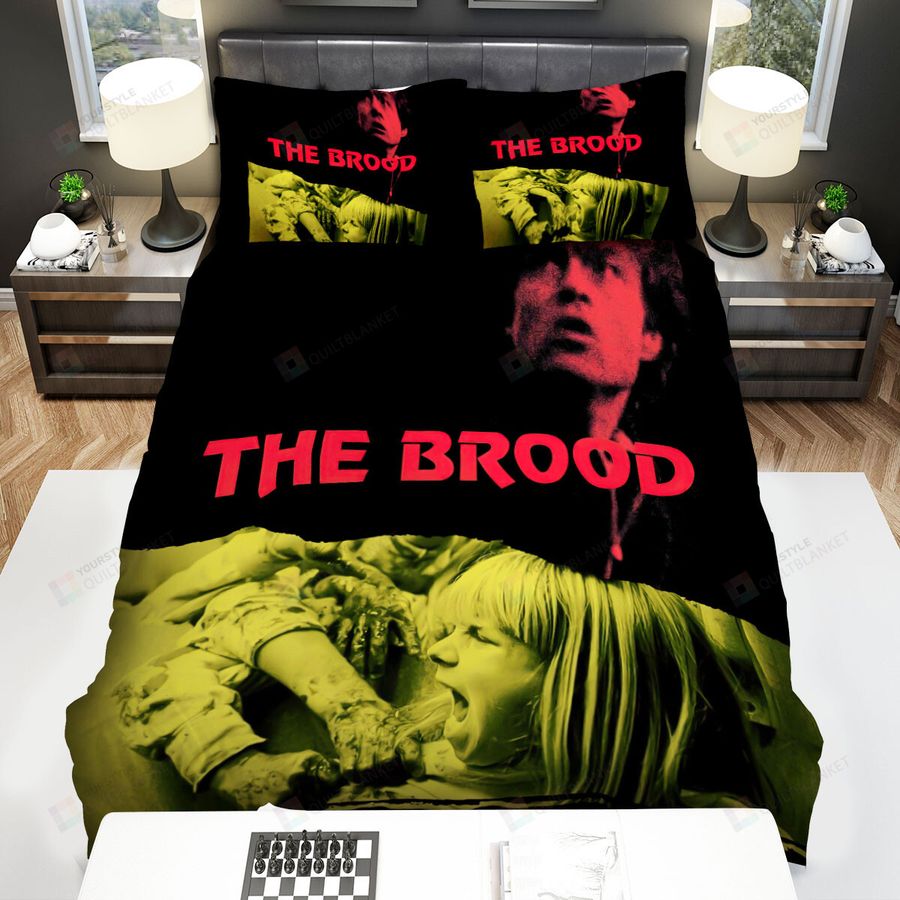 The Brood Movie Poster 4 Bed Sheets Spread Comforter Duvet Cover Bedding Sets
