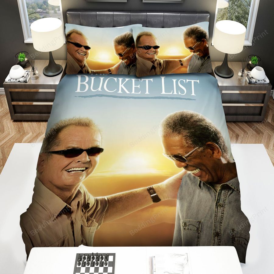 The Bucket List Movie Poster 2 Bed Sheets Spread Comforter Duvet Cover Bedding Sets