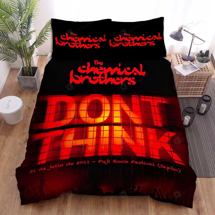 The Chemical Brothers Band Album Don't Think Bed Sheets Spread Comforter Duvet Cover Bedding Sets