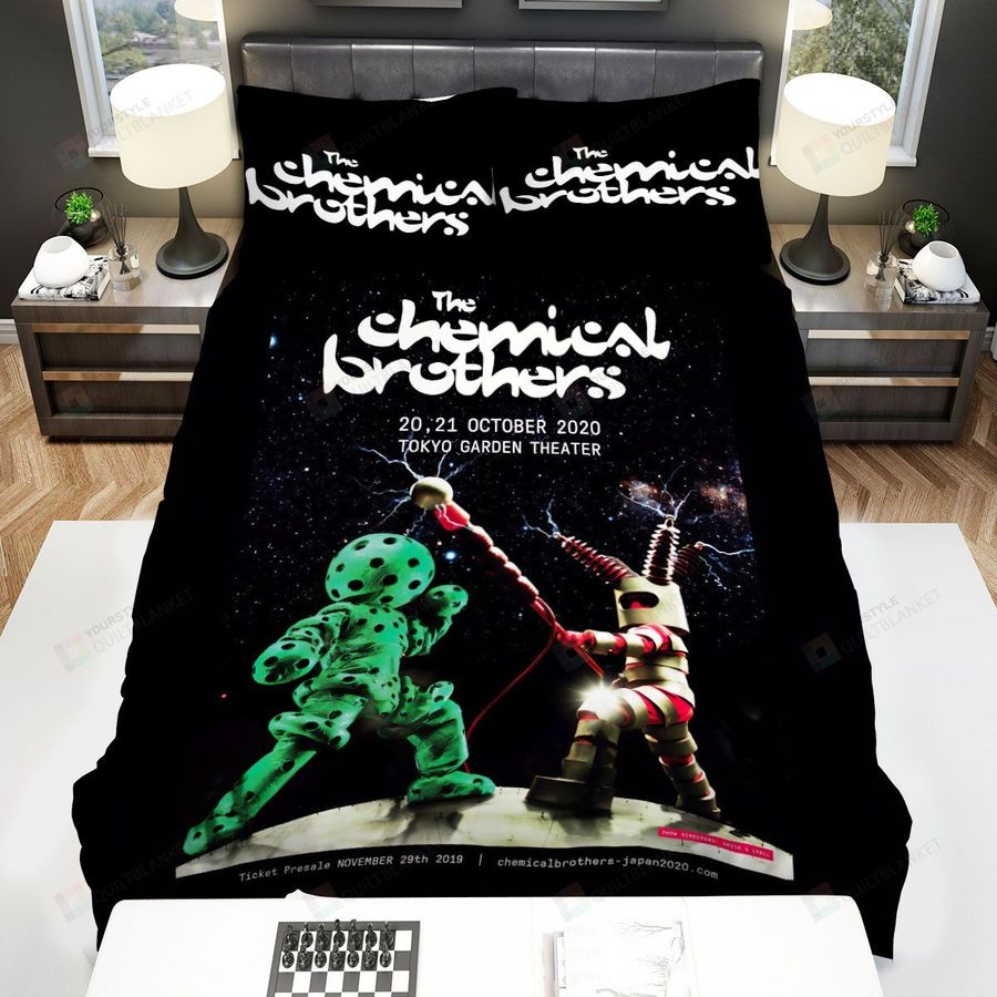 The Chemical Brothers Band Tokyo Galden Theater Bed Sheets Spread Comforter Duvet Cover Bedding Sets