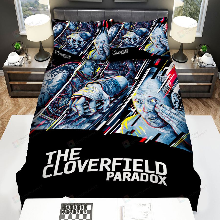 The Cloverfield Paradox (2018) Man, Hand And Monster Movie Poster Bed Sheets Spread Comforter Duvet Cover Bedding Sets