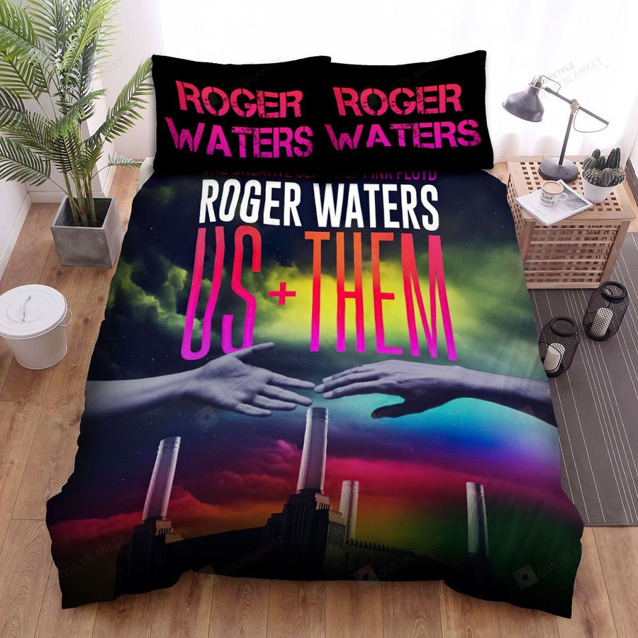The Creative Genius Of Pink Floyd Us & Them Roger Waters Bed Sheets Spread Comforter Duvet Cover Bedding Sets