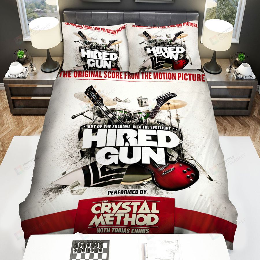 The Crystal Method Music Band Hired Gun Bed Sheets Spread Comforter Duvet Cover Bedding Sets