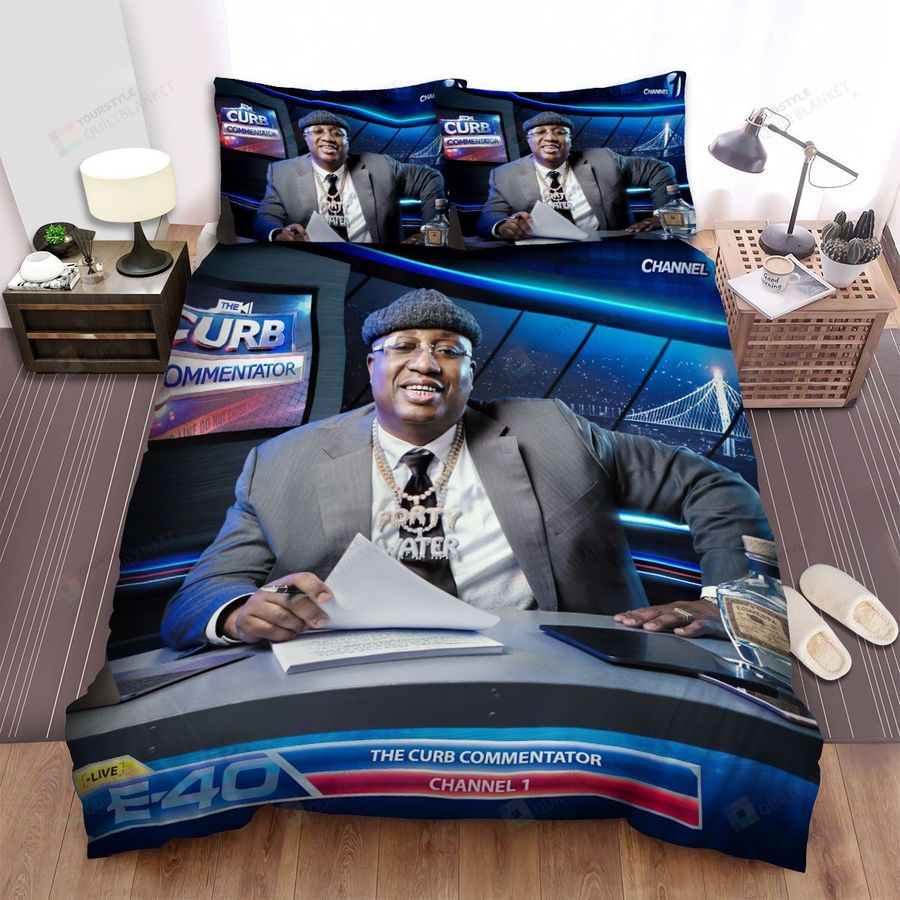 The Curb Commentator Channel 1 E-40 Bed Sheets Spread Comforter Duvet Cover Bedding Sets