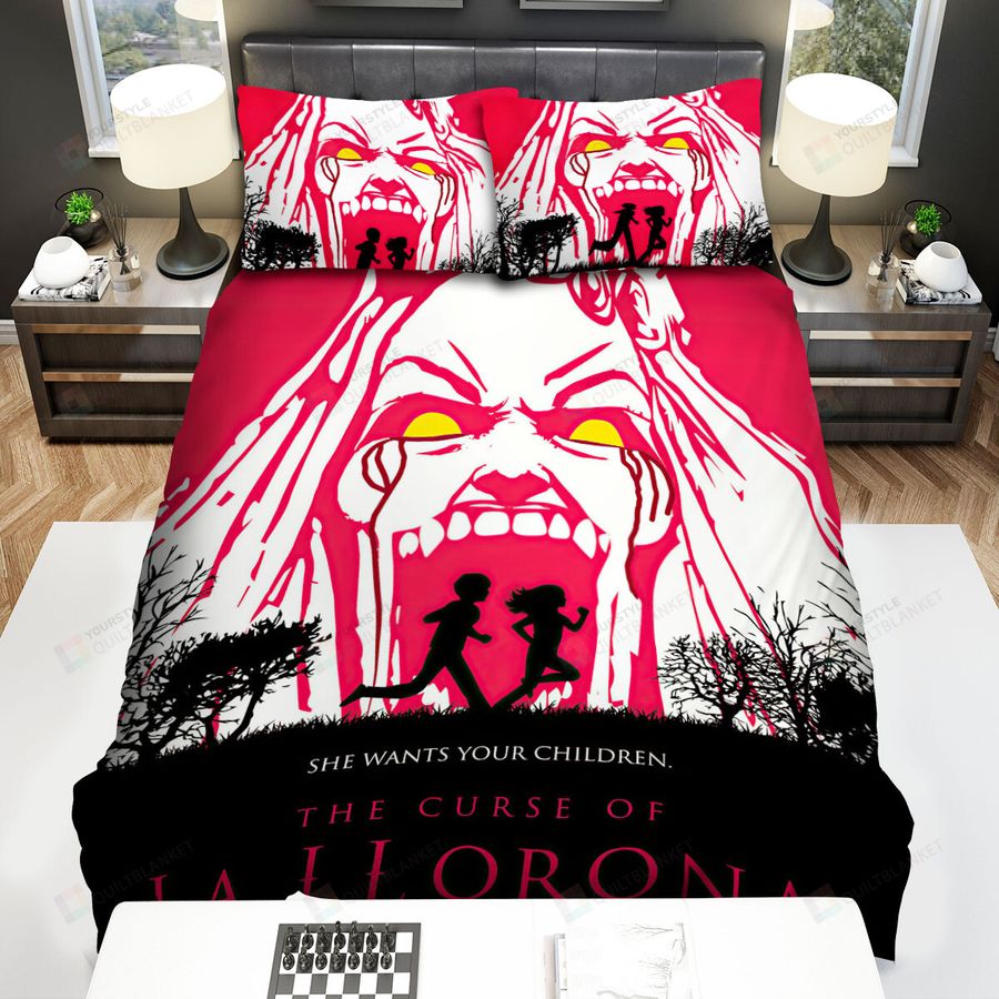 The Curse Of La Llorona (2019) She Wants Your Children Illustration Poster 3 Bed Sheets Spread Comforter Duvet Cover Bedding Sets