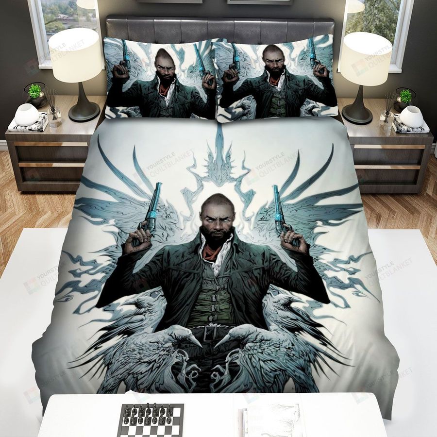 The Dark Tower (2017) Movie Poster Fanart Bed Sheets Spread Comforter Duvet Cover Bedding Sets