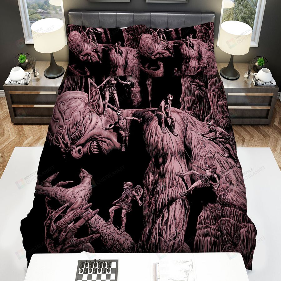 The Descent Movie Purple Monster Photo Bed Sheets Spread Comforter Duvet Cover Bedding Sets