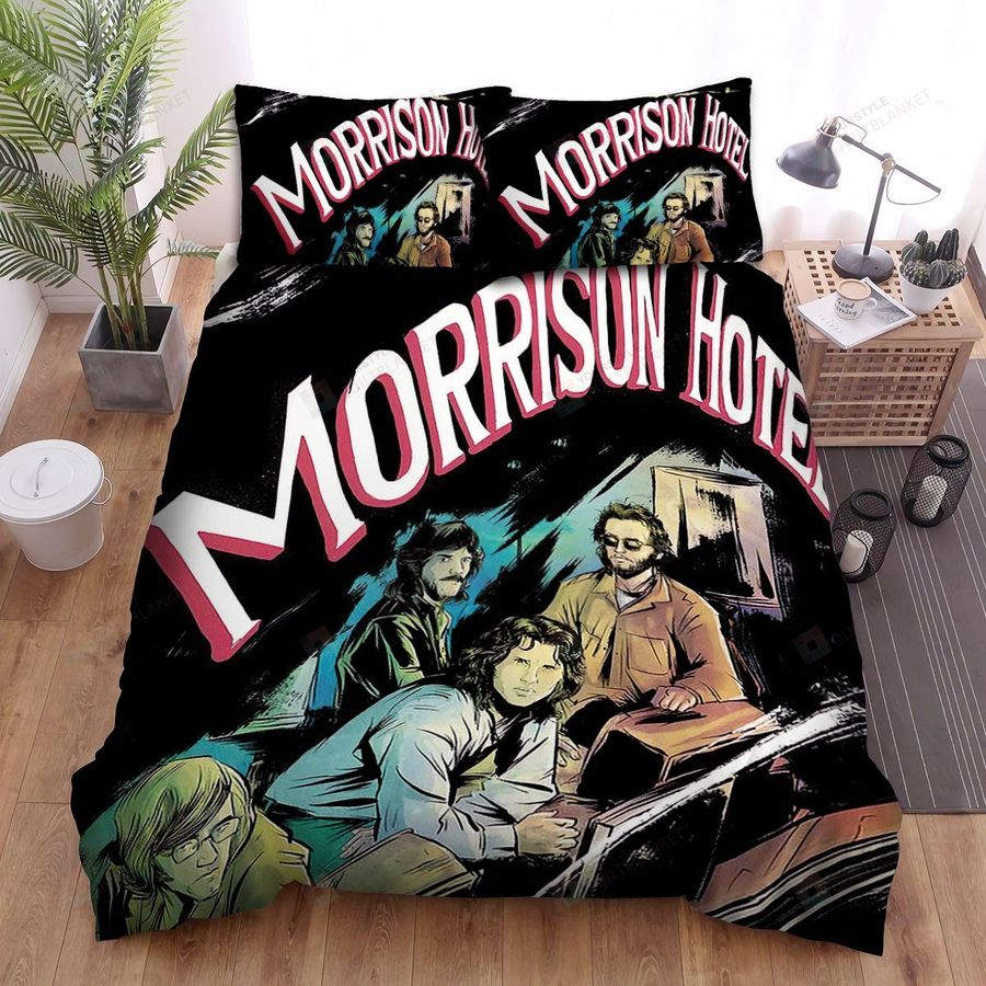 The Doors Morrison Hotel Cover Album Art Bed Sheets Spread Comforter Duvet Cover Bedding Sets