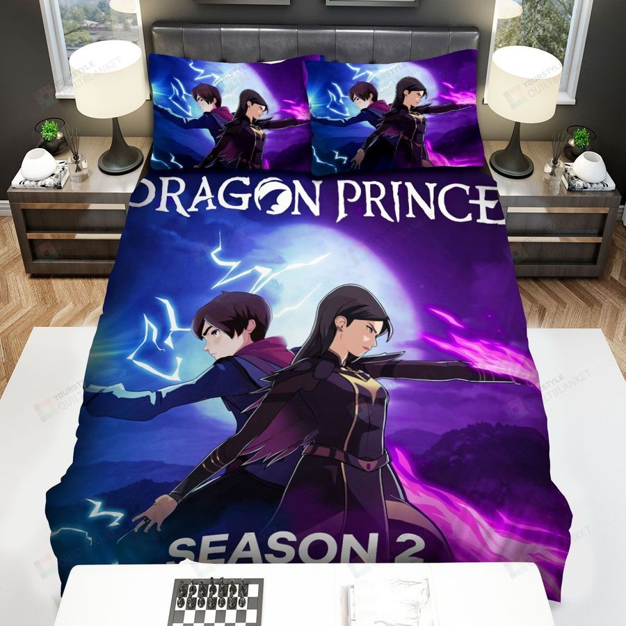 The Dragon Prince Callum And Claudia Side By Side Bed Sheets Spread Duvet Cover Bedding Sets