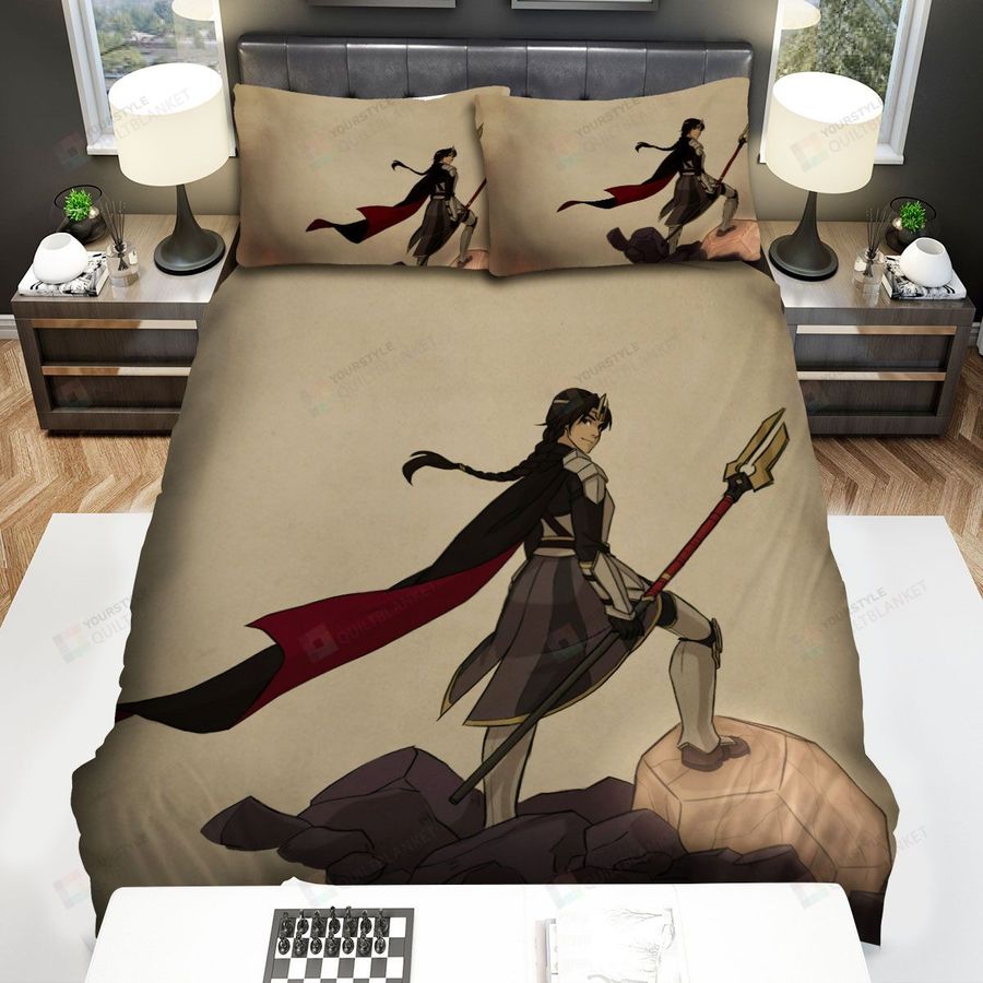 The Dragon Prince Standing On The Rock Bed Sheets Spread Duvet Cover Bedding Sets