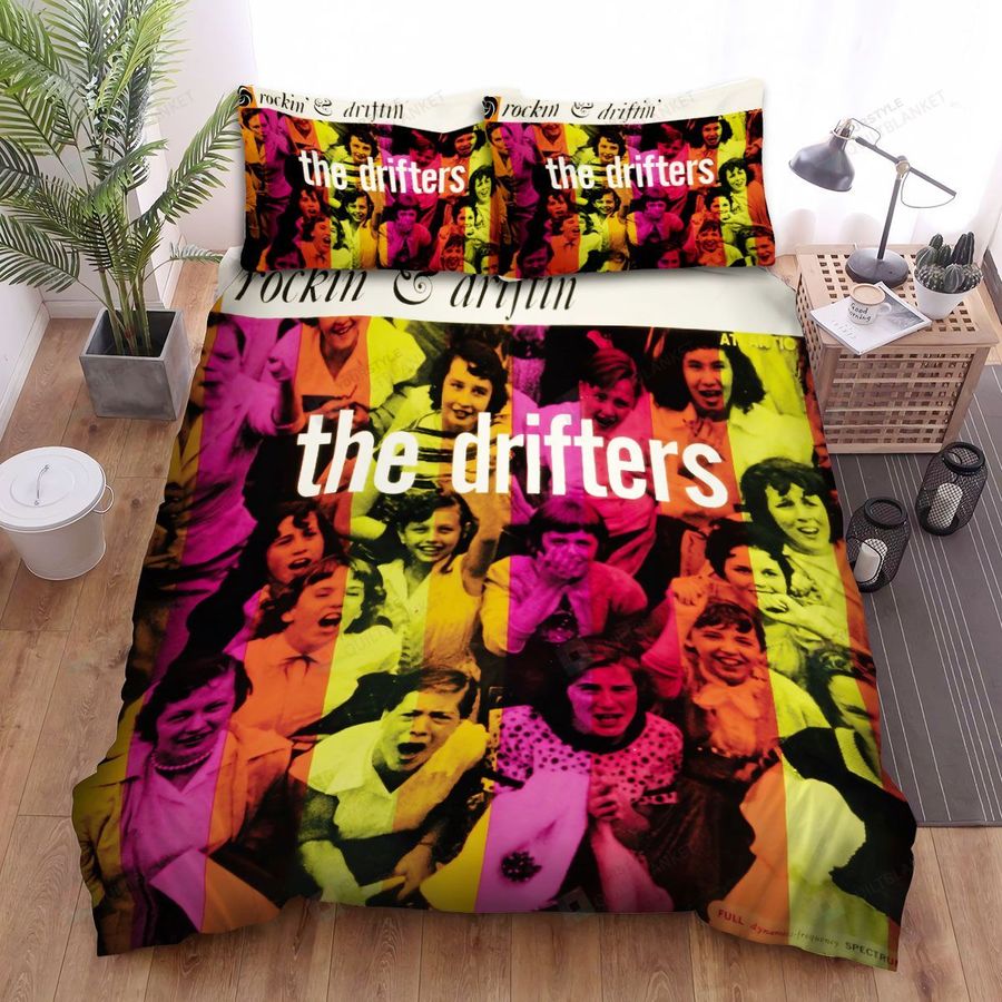 The Drifters Band Rockin' And Driftin' Album Cover Bed Sheets Spread Comforter Duvet Cover Bedding Sets