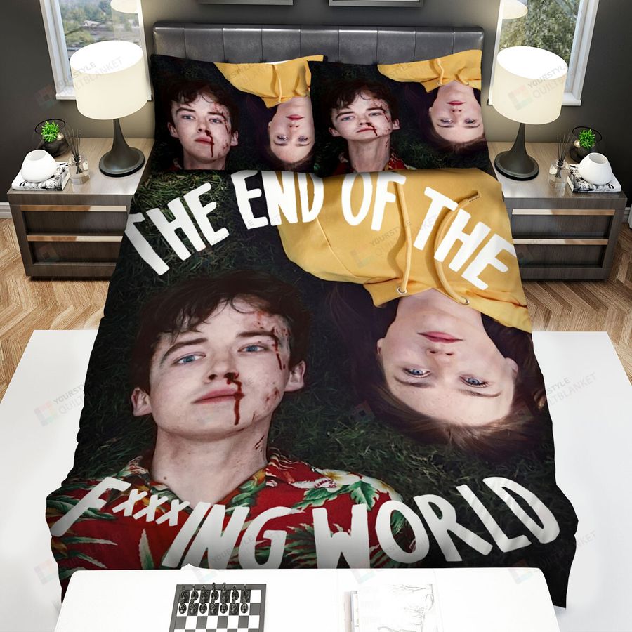 The End Of The FIng World (2017–2019) Movie Poster Artwork Bed Sheets Spread Comforter Duvet Cover Bedding Sets