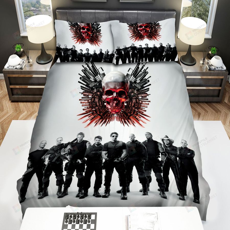 The Expendables Movie Poster 2 Bed Sheets Spread Comforter Duvet Cover Bedding Sets