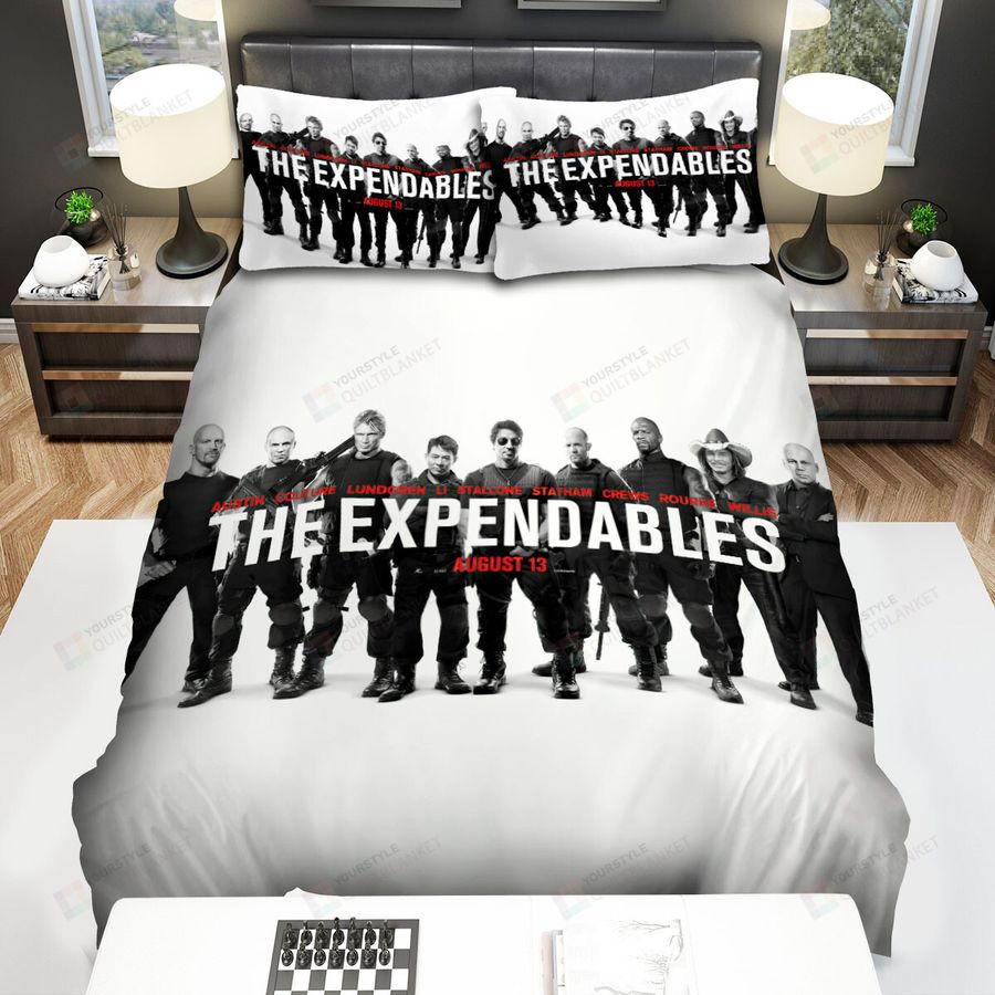 The Expendables One Team Bed Sheets Spread Comforter Duvet Cover Bedding Sets