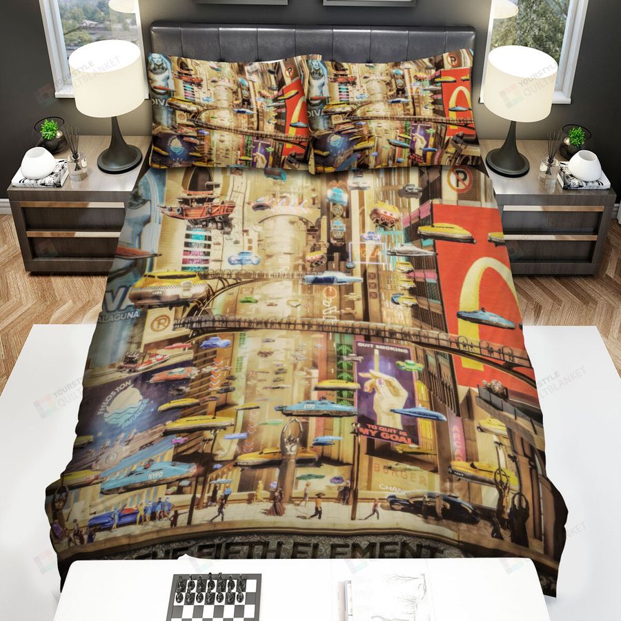 The Fifth Element The Future City Bed Sheets Spread Comforter Duvet Cover Bedding Sets