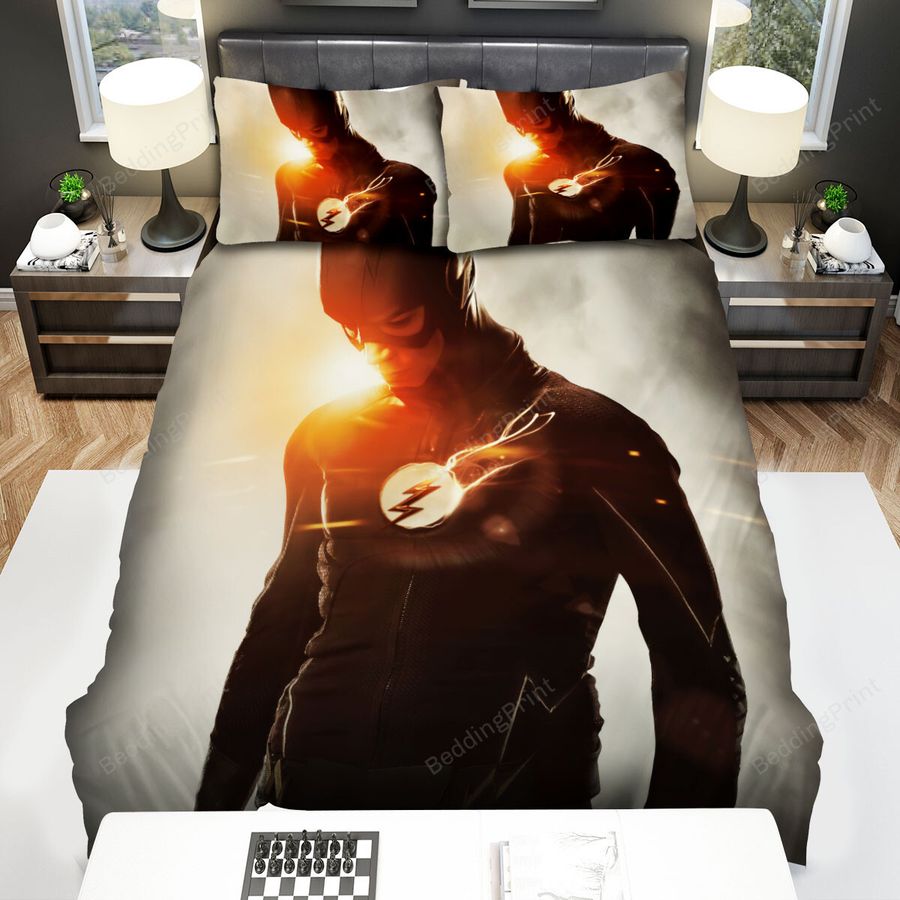 The Flash (2014) Movie Poster Theme Bed Sheets Spread Comforter Duvet Cover Bedding Sets