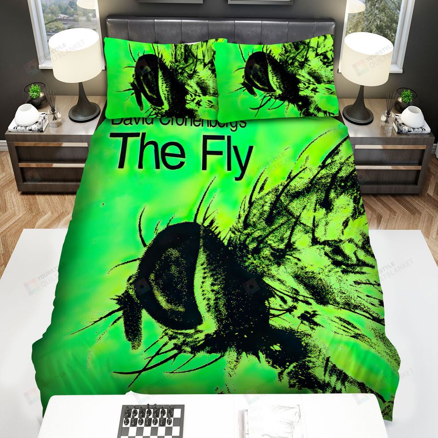 The Fly Jeff Goldblum Geena Davis John Getz Movie Poster Bed Sheets Spread Comforter Duvet Cover Bedding Sets