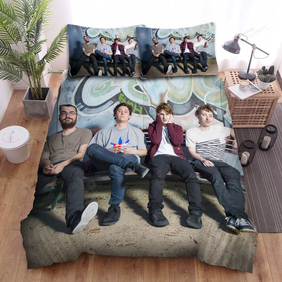 The Front Bottoms Band Posing Bed Sheets Spread Comforter Duvet Cover Bedding Sets