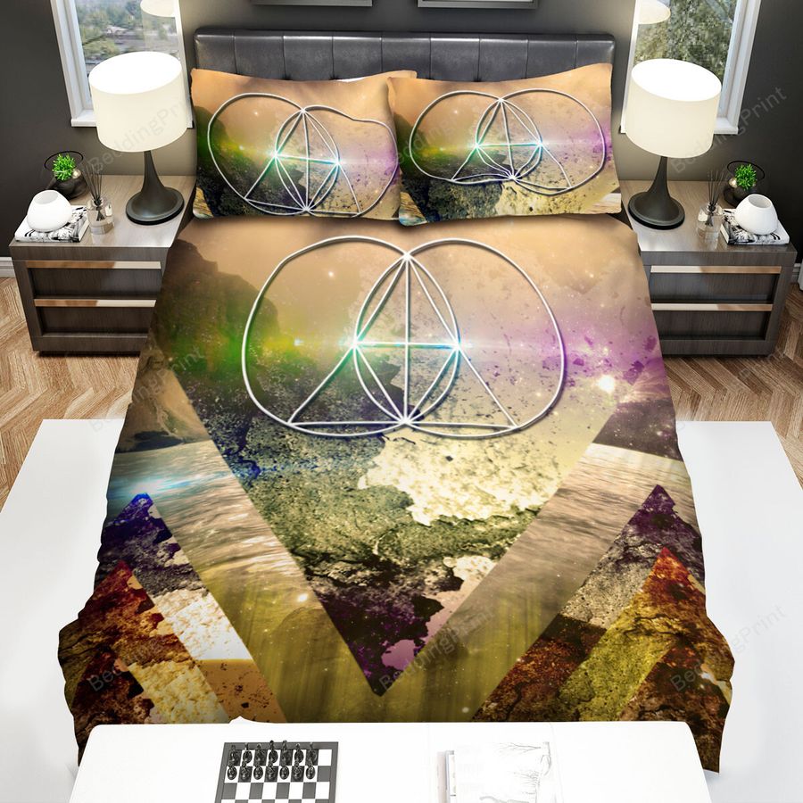 The Glitch Mob Music Band Galaxy Stones Bed Sheets Spread Comforter Duvet Cover Bedding Sets