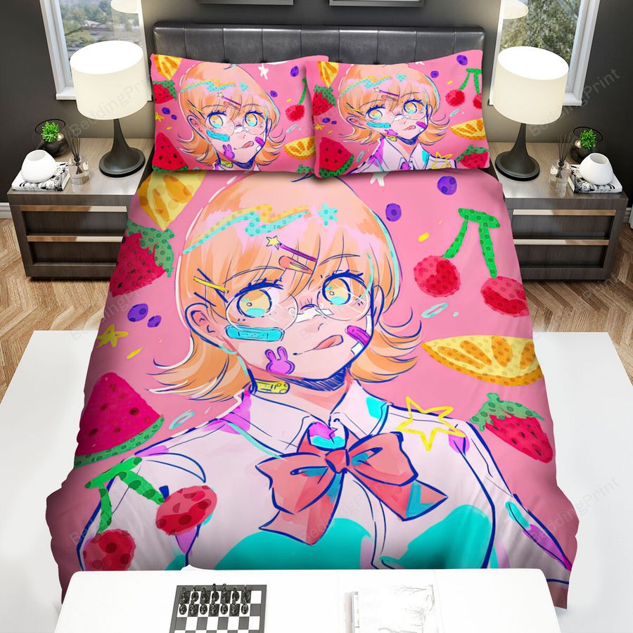 The God Of High School Yu Mira Fruits Artwork Bed Sheets Spread Duvet Cover Bedding Sets