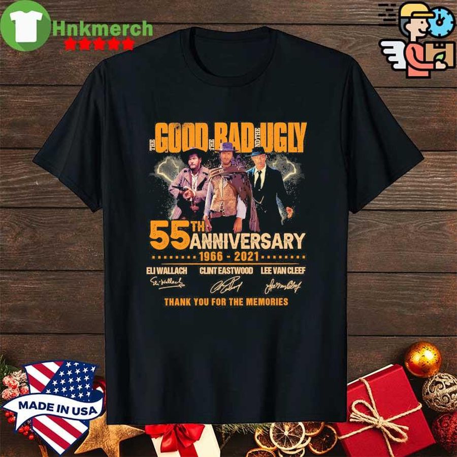 The God the Bad and the Ugly 55th anniversary 1966 2021 signatures shirt
