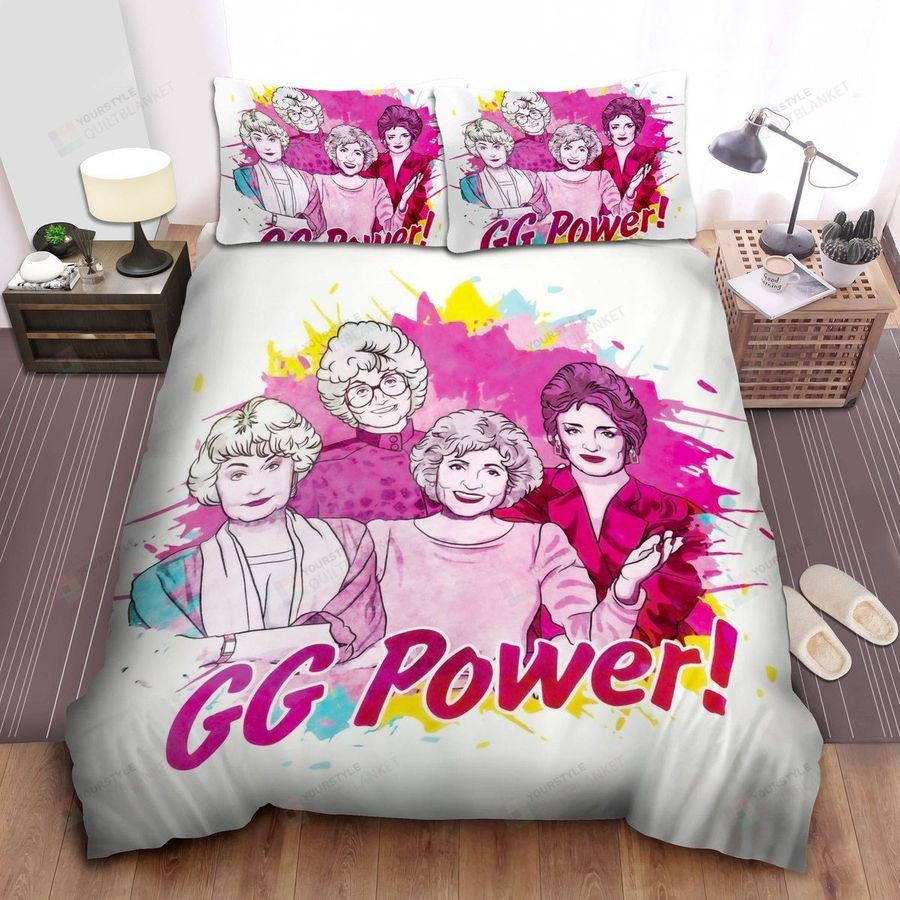 The Golden Girls Power In Color Splash Art Bed Sheets Spread Comforter Duvet Cover Bedding Sets