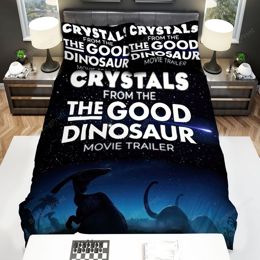 The Good Dinosaur (2015) Crystals From The Good Dinosaur Movie Poster Bed Sheets Spread Comforter Duvet Cover Bedding Sets