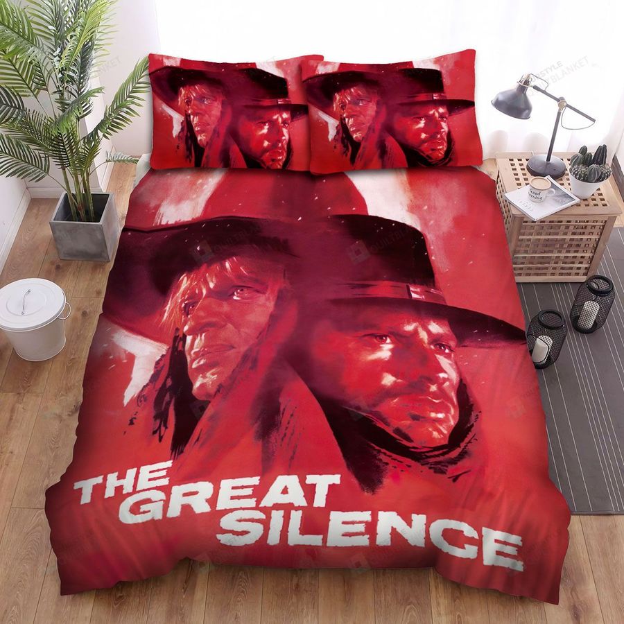 The Great Silence (1968) Dragging A Corpse Movie Poster Bed Sheets Spread Comforter Duvet Cover Bedding Sets