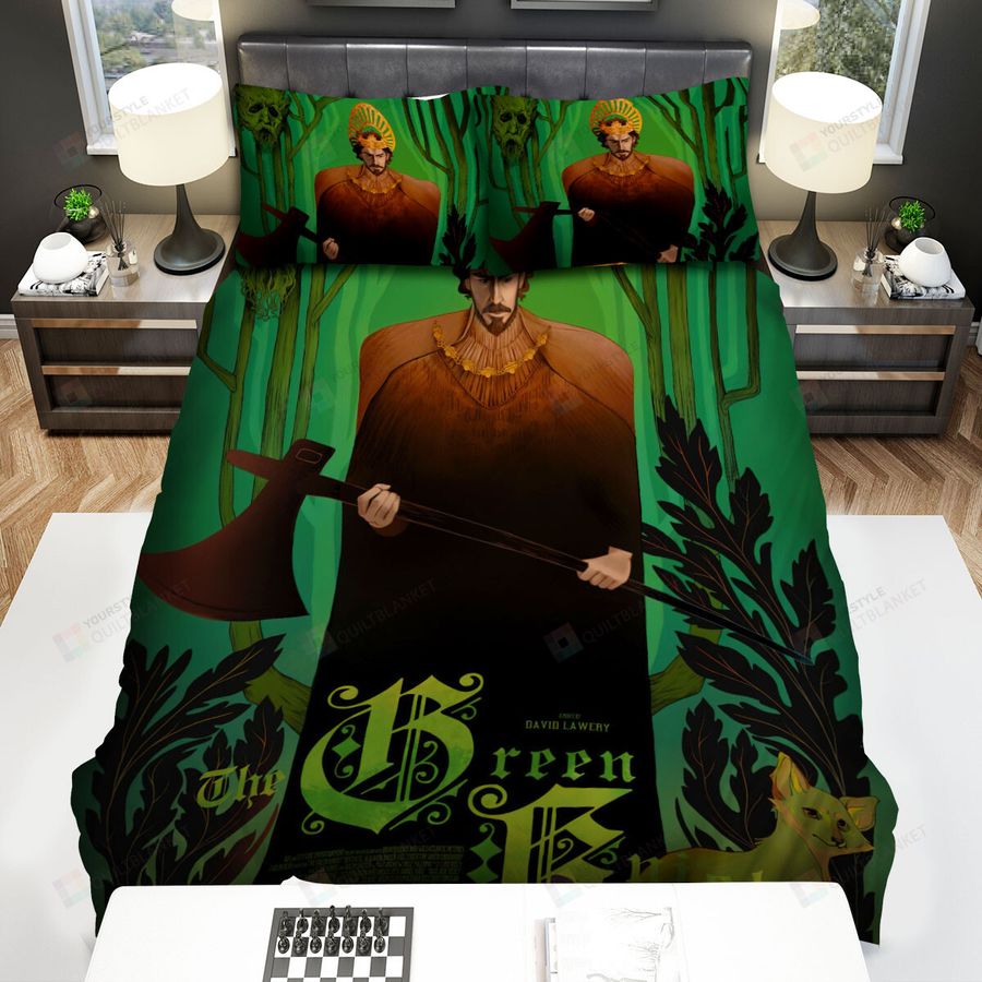 The Green Knight (2021) Gawain Digital Artwork Ver 3 Bed Sheets Spread Comforter Duvet Cover Bedding Sets