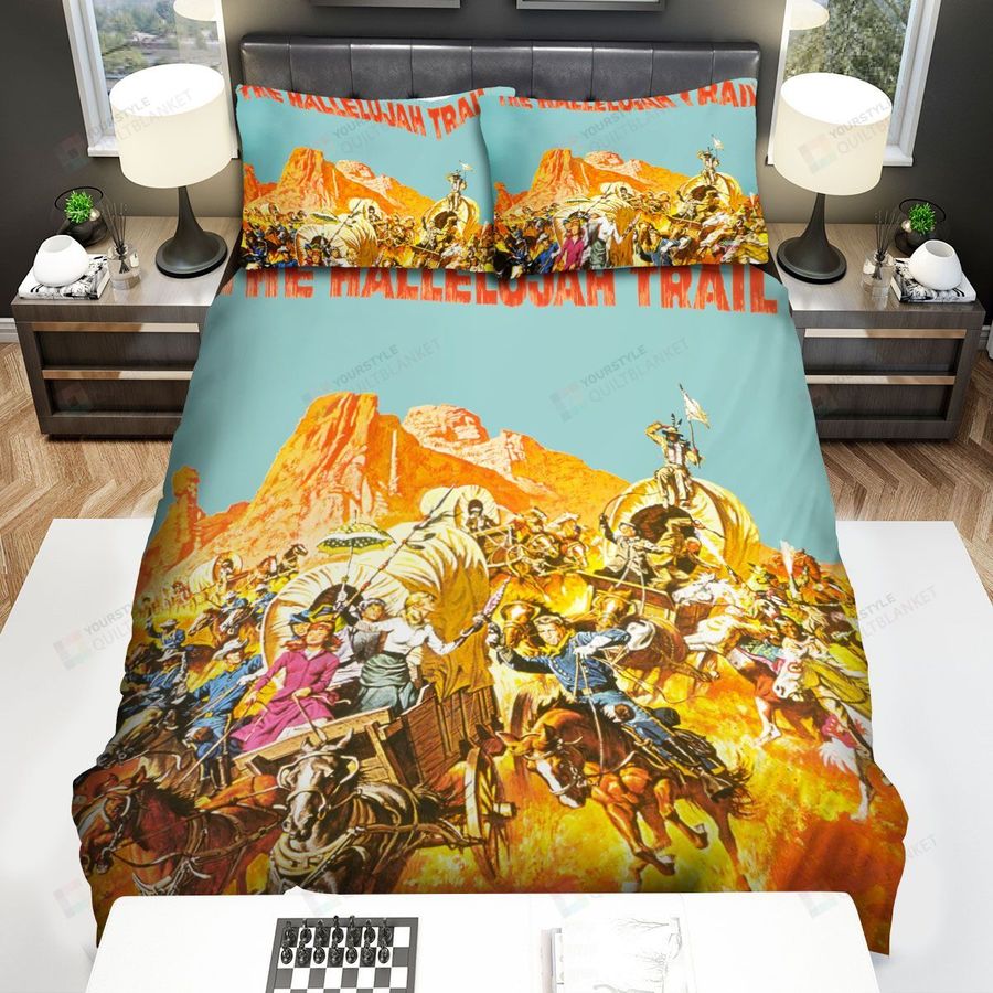 The Hallelujah Trail Movie Poster 4 Bed Sheets Spread Comforter Duvet Cover Bedding Sets