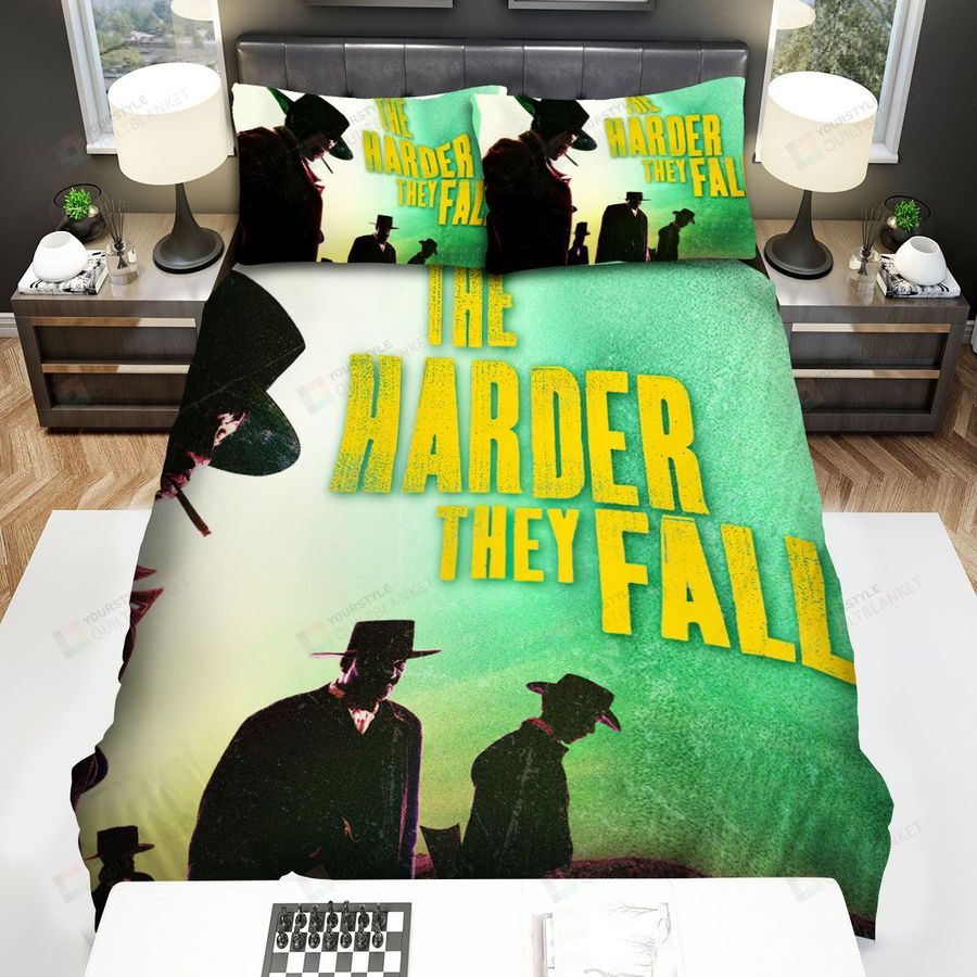 The Harder They Fall Lounge Suit Movie Poster Bed Sheets Spread Comforter Duvet Cover Bedding Sets