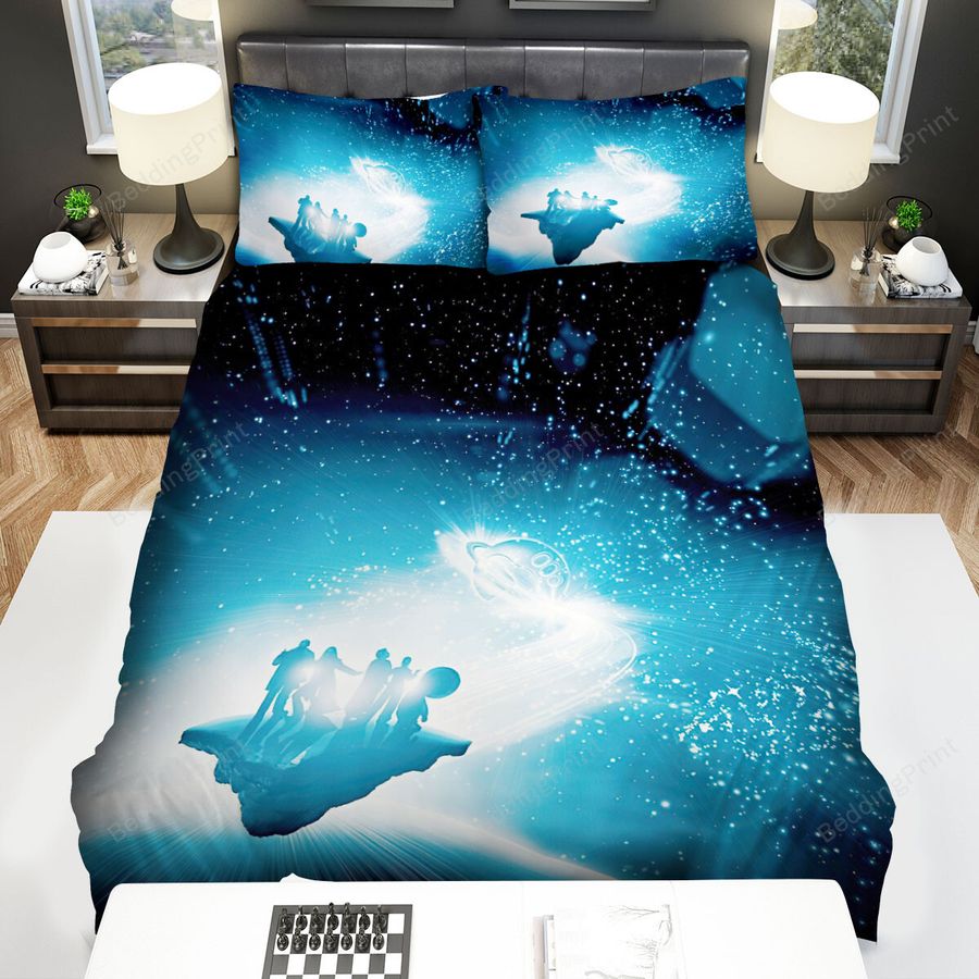 The Hitchhiker's Guide To The Galaxy Movie Poster 3 Bed Sheets Spread Comforter Duvet Cover Bedding Sets