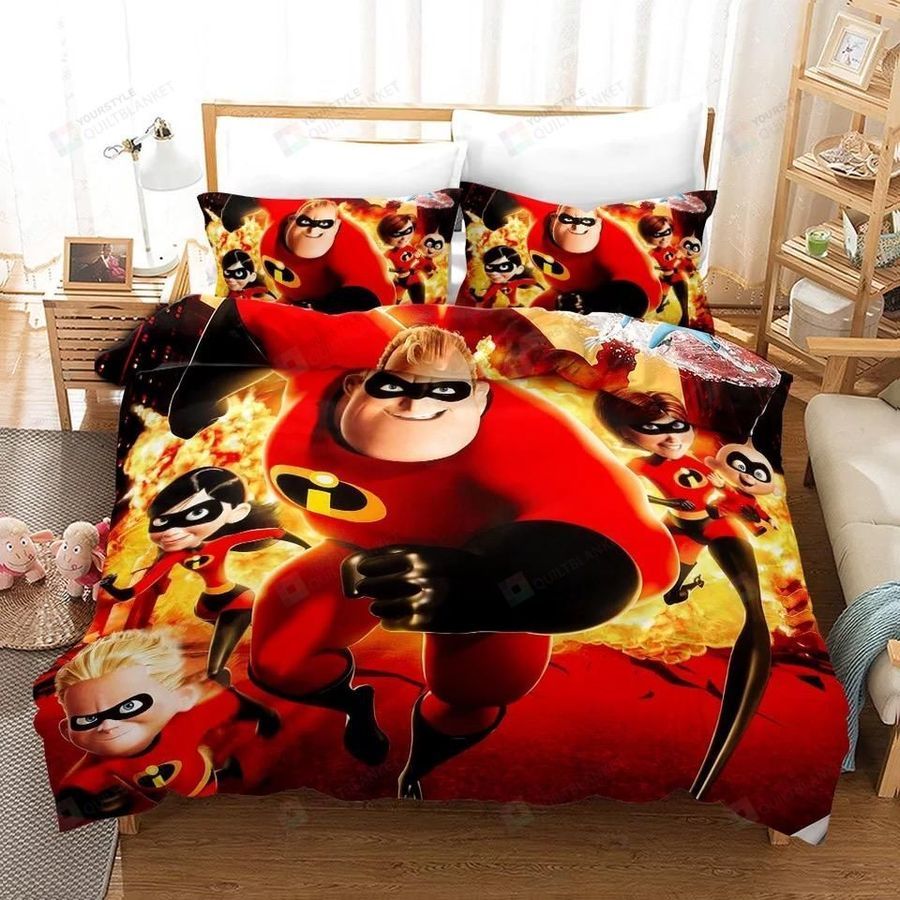 The Incredibles Duvet Cover Bedding Set Bed