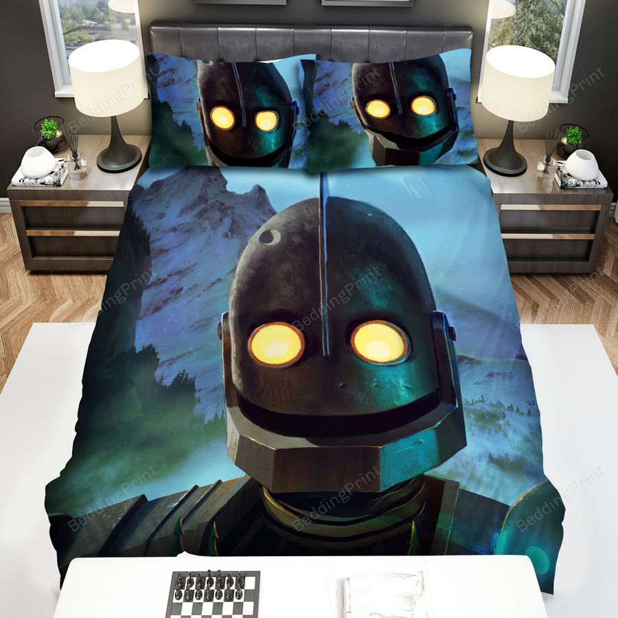 The Iron Giant (1999) Glowing Creature Movie Poster Bed Sheets Spread Comforter Duvet Cover Bedding Sets