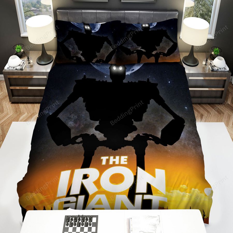 The Iron Giant (1999) Vacant Lot Movie Poster Bed Sheets Spread Comforter Duvet Cover Bedding Sets