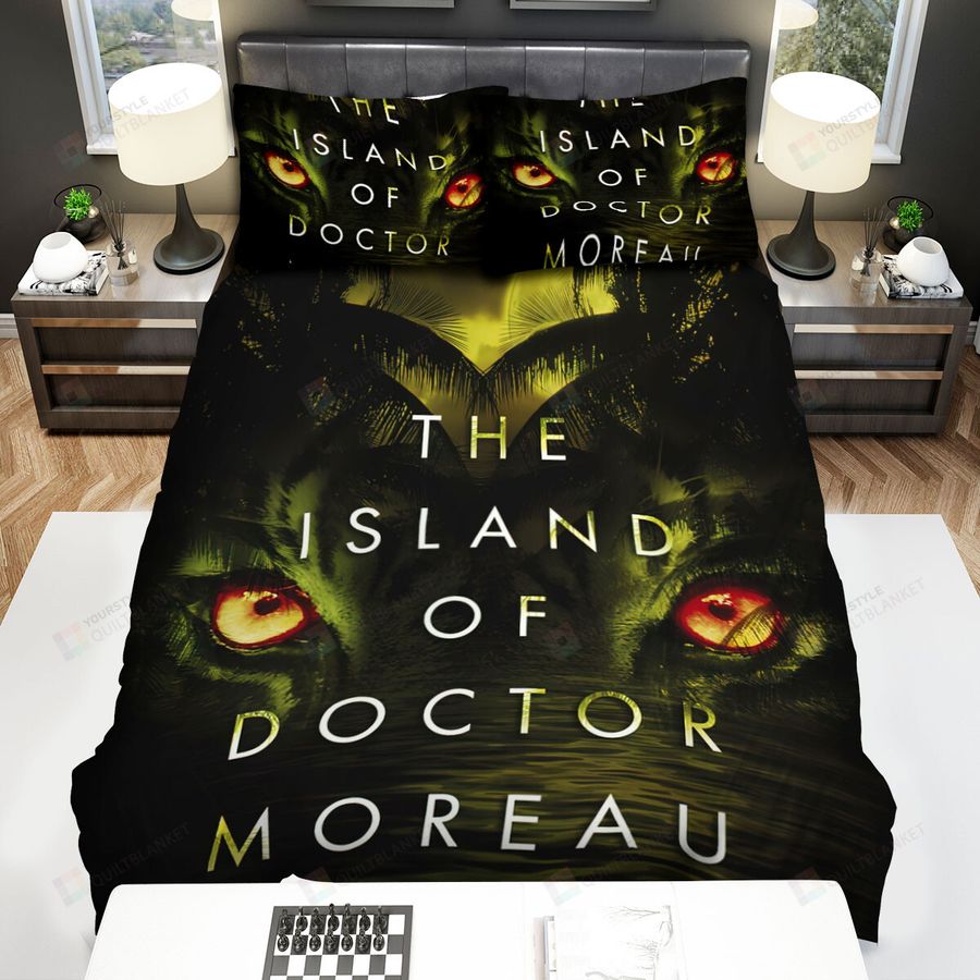 The Island Of Dr. Moreau One Of Those Books That Once Read Is Rarely Forgotten Margaret Atwood Movie Poster Bed Sheets Spread Comforter Duvet Cover Bedding Sets