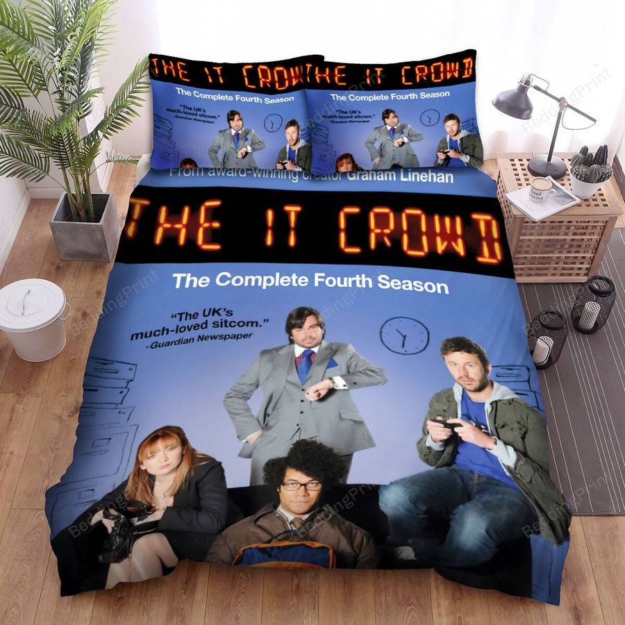 The It Crowd (2006–2013) The Complete Fourth Season Movie Poster Bed Sheets Spread Comforter Duvet Cover Bedding Sets