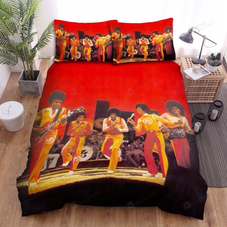 The Jackson 5 Live Bed Sheets Spread Comforter Duvet Cover Bedding Sets