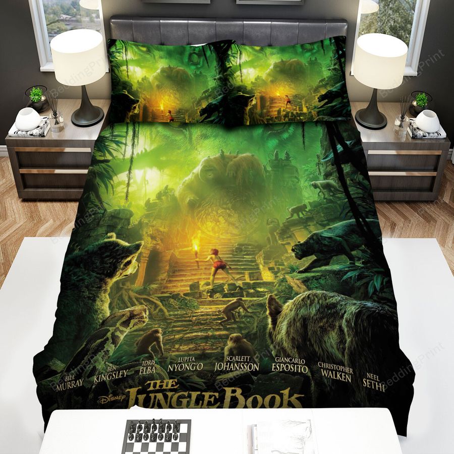 The Jungle Book (2016) The Legend Comes To Life Bed Sheets Spread Comforter Duvet Cover Bedding Sets