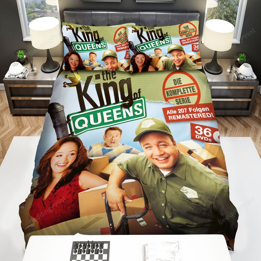 The King Of Queens With Boxes Of Goods Bed Sheets Spread Comforter Duvet Cover Bedding Sets
