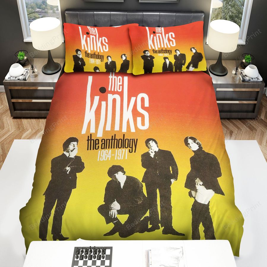 The Kinks Music Band The Anthology 1964-1971 Album Cover Bed Sheets Spread Comforter Duvet Cover Bedding Sets