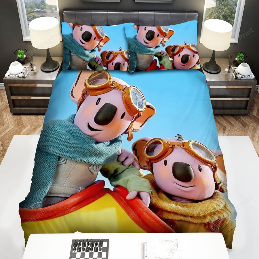The Koala Brothers On The Plane Together Bed Sheets Spread Duvet Cover Bedding Sets