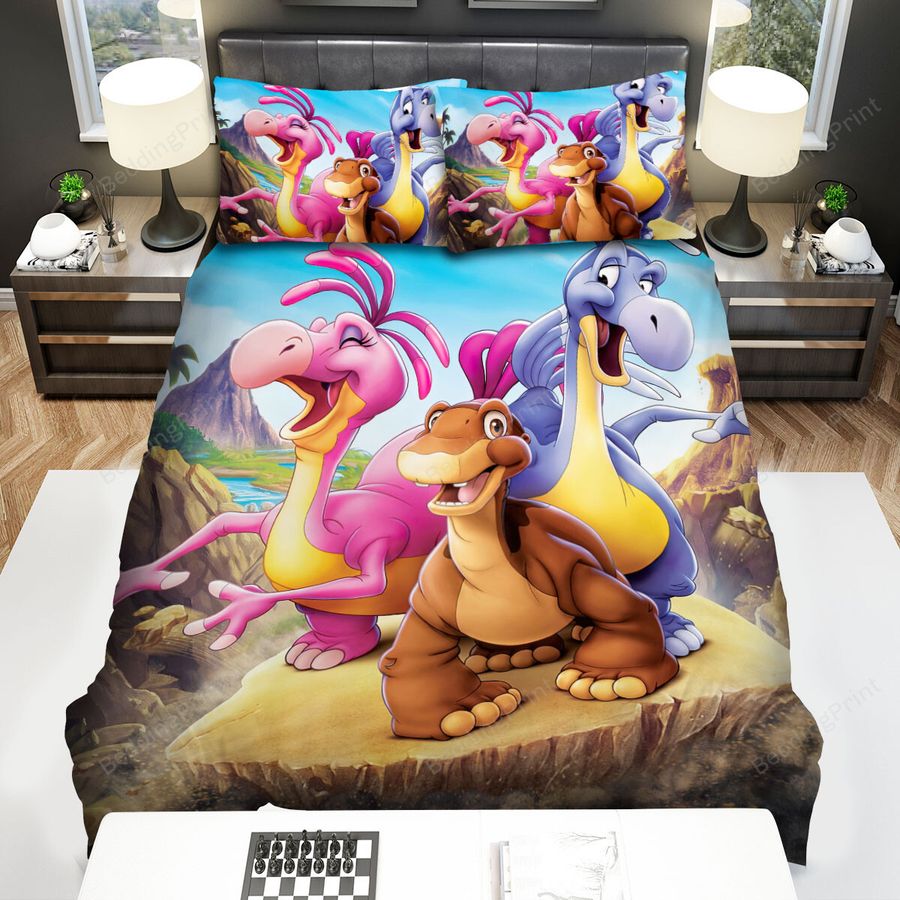 The Land Before Time (1988) Movie Wisdom Of Friends Bed Sheets Spread Comforter Duvet Cover Bedding Sets