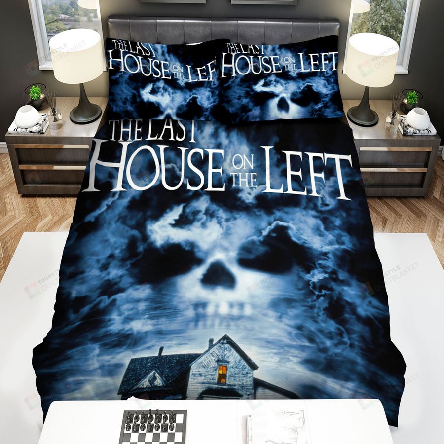 The Last House On The Left The Blue House Movie Poster Bed Sheets Spread Comforter Duvet Cover Bedding Sets