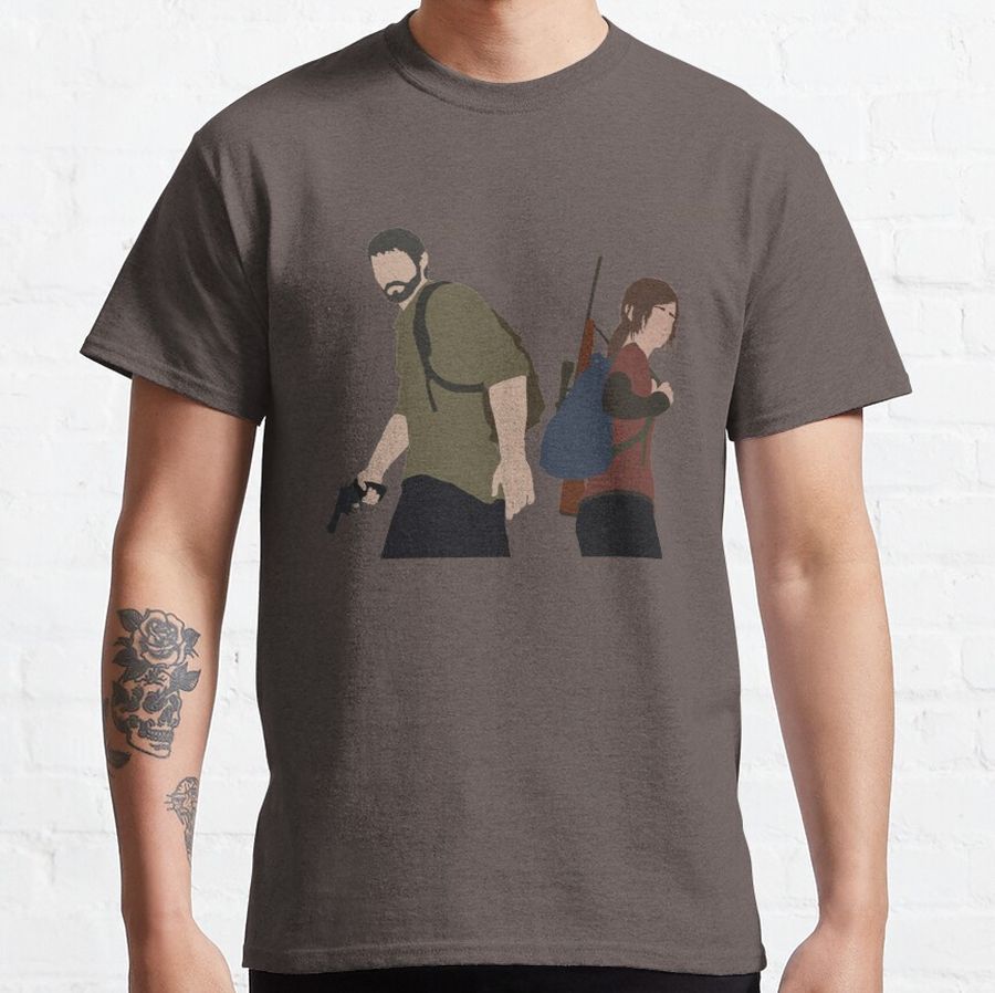 The Last of Us - Ellie and Joel Simplistic Art Classic T-Shirt